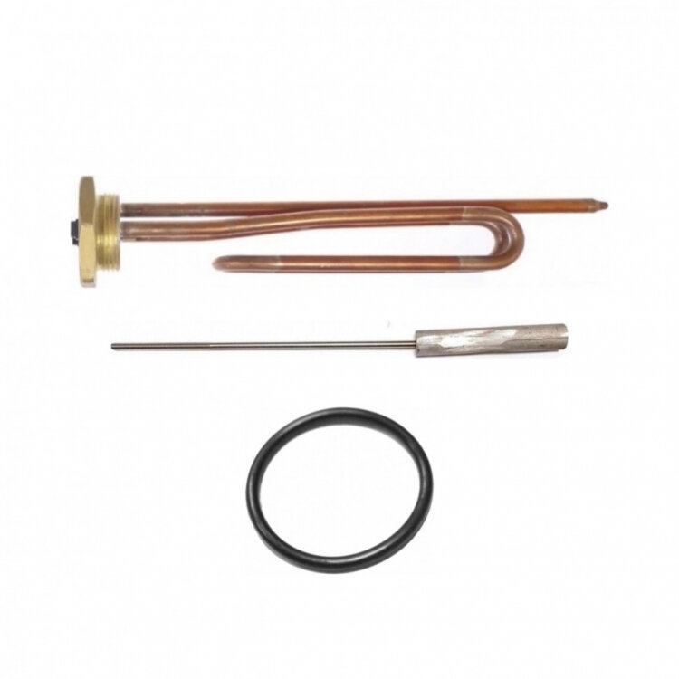 фото Комплект ТЭН RCT 1500W, D42мм, М6, L210мм, 220V + прокладка + анод, 30296K