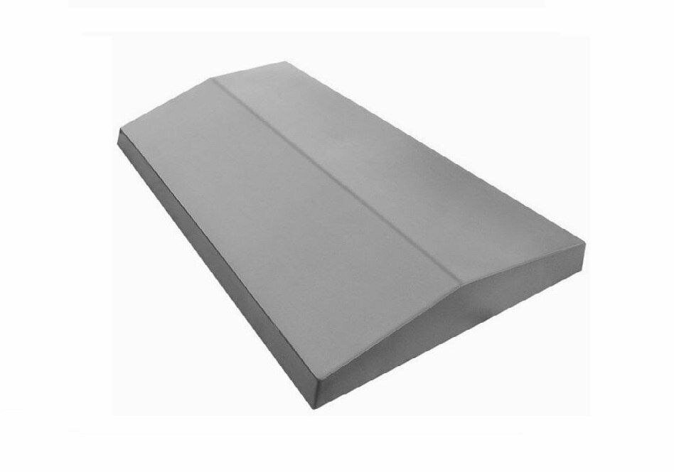 Двухскатный Колпак для забора 40х20х4 см серый 1 штука в упаковке бетон вес 7 кг