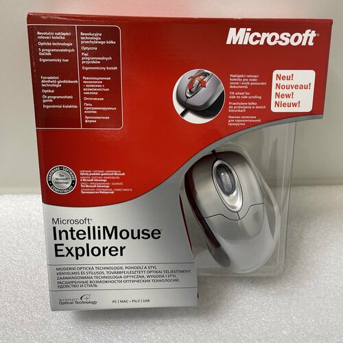 Мышь компьютерная проводная Microsoft IntelliMouse Explorer USB| PS/2 мышь компьютерная microsoft classic intellimouse серая 1276579