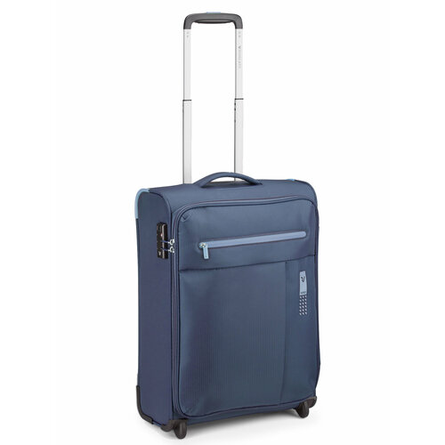 Чемодан RONCATO, 40 л, размер S, синий чемодан 417423 evolution cabin trolley expandable 55 83 navy blu