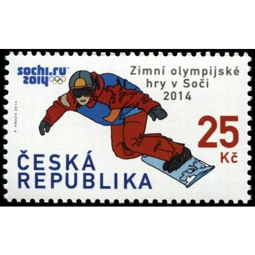 Чехия 2014. Зимняя Олимпиада в Сочи 2014. Сноуборд (MNH OG) Почтовая марка инкона елена зимняя олимпиада 2014 в стихах для детей