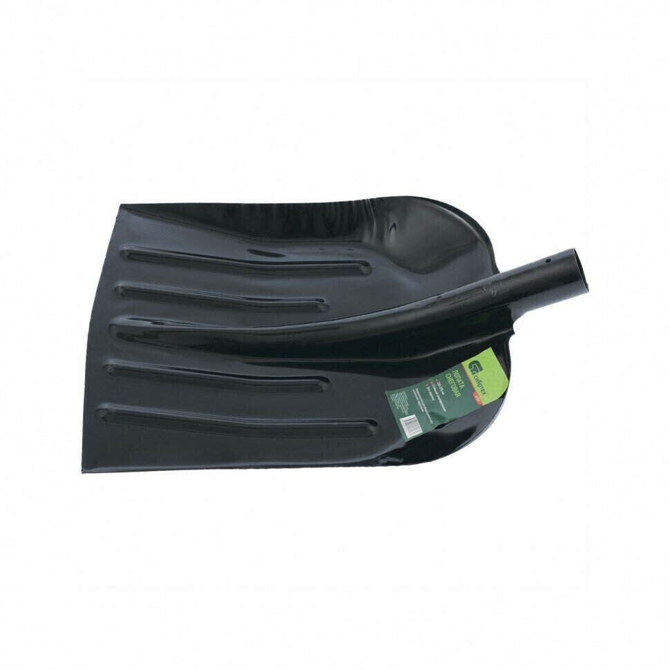 Лопата для уборки снега стальная эмалированная 330 х 365 мм без черенка Россия