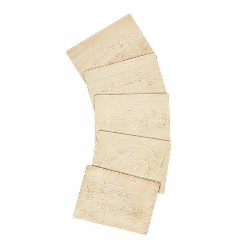 Набор досок для творчества 5 шт формат А4 машинки 3 мм МТ02628 1085₽