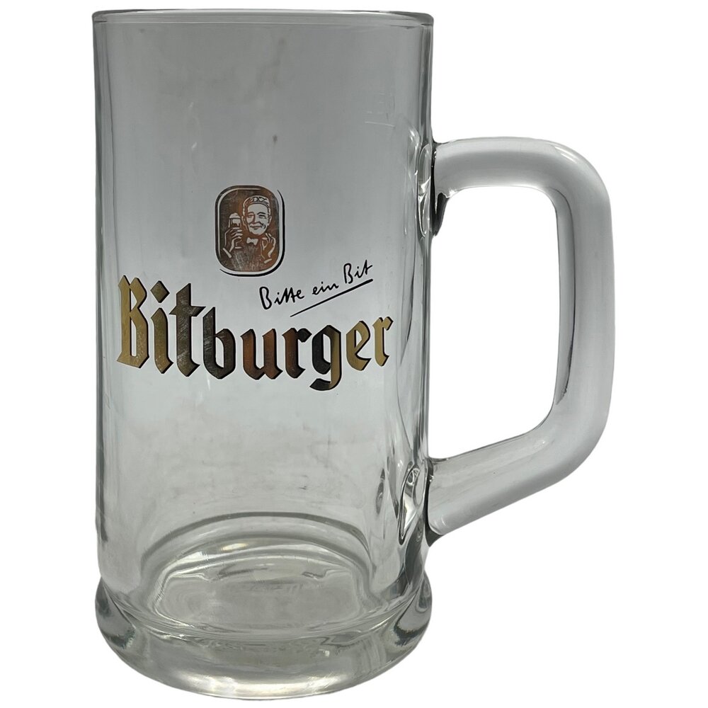 Пивная кружка "Bitburger", 0,5 л, стекло,1990-2000 гг, Германия
