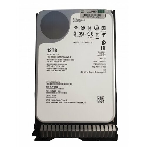 Жесткий Диск HP P15760-002 12Tb 7200 SAS 35 HDD 64970₽