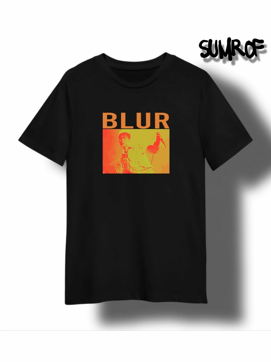 Футболка Zerosell с надписью blur группа