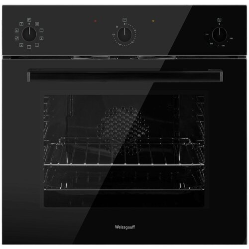 Встраиваемый электрический духовой шкаф Weissgauff EOV 206 SB Black Edition электрический духовой шкаф weissgauff eov 291 pdb black edition