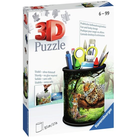 Пазл 3D Ravensburger 11263 Подставка для карандашей и ручек. Дикая природа, 54 эл.