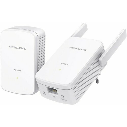 Сетевой адаптер Powerline Mercusys MP510 KIT AV1000 Gigabit Ethernet (ант. в сетевой адаптер powerline mercusys mp510 kit av1000 gigabit ethernet ант в