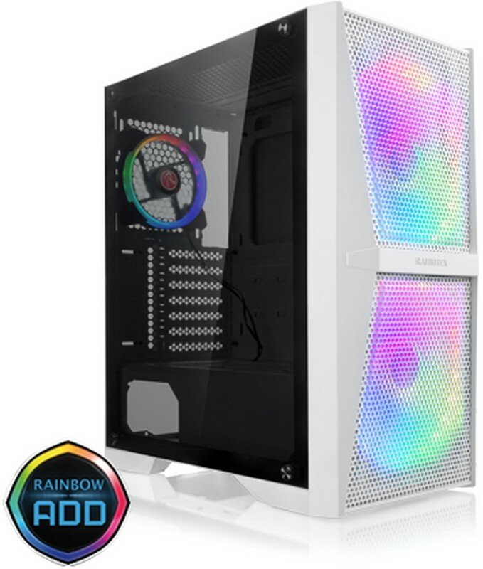 Корпус Raijintek SILENOS MS PRO WHITE 0R20B00207, ATX: M-ATX: Mini-ITX, USB3.0x2, Type Cx1, HD Audiox1