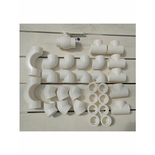 Набор фитингов для полипропиленовых труб 32 мм 31 предмет 1420₽