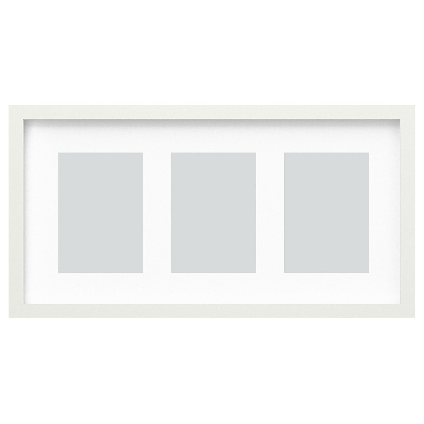 фото IKEA RÖDALM Рамка для 3 фотографий, белая, 55x28 см
