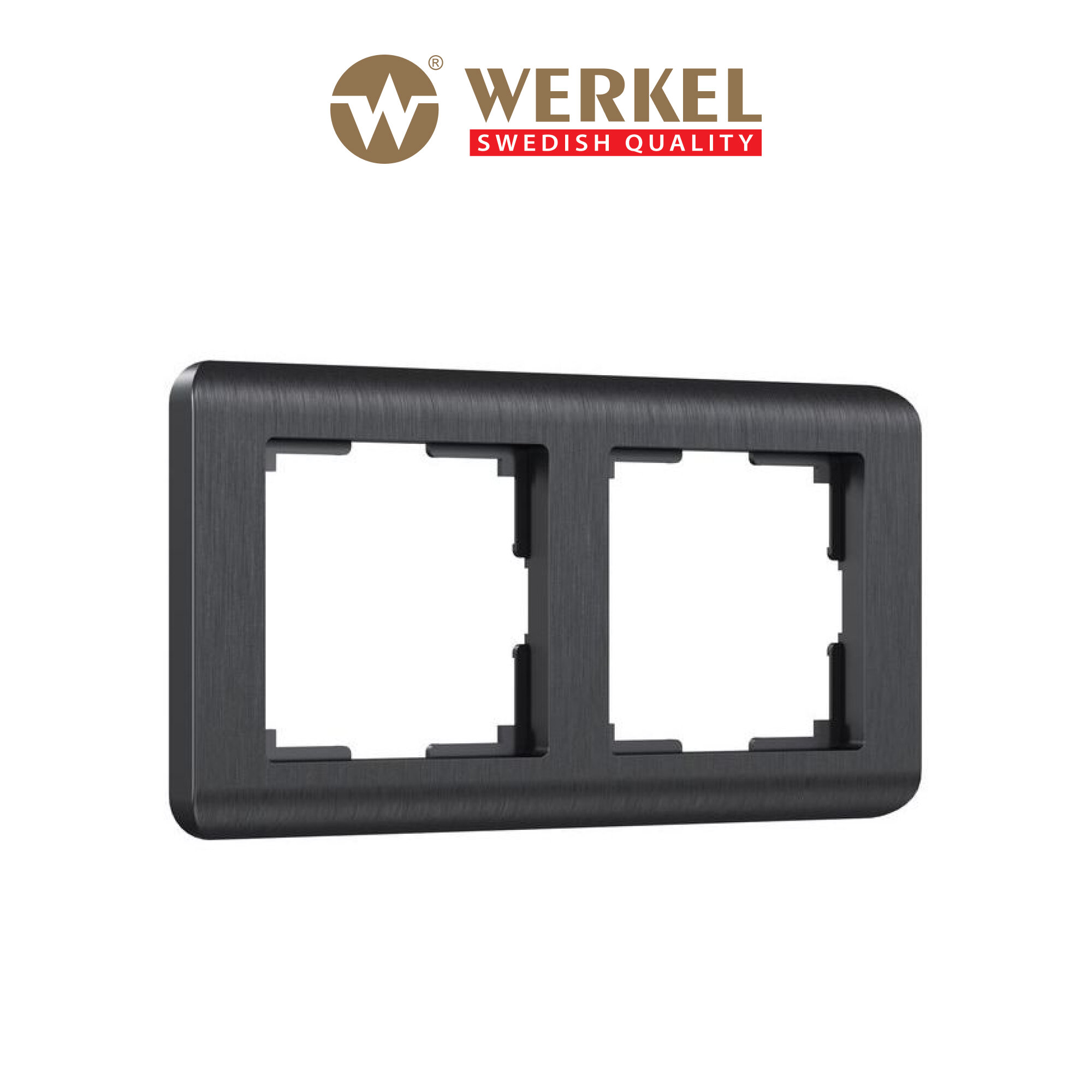Рамка из пластика на 2 поста Werkel Stream W0022104 графит