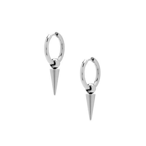 Серьги с подвесками LUMINORA, размер 30 мм, серебро