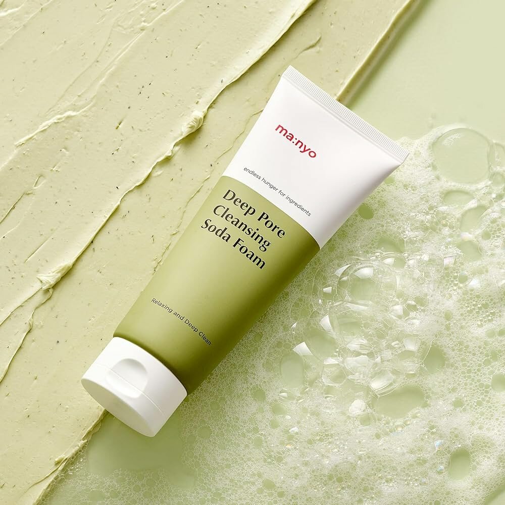 Manyo Factory Deep Pore Cleansing Soda Foam Пенка для умывания с содой и натуральными частицами, 150 мл — фото 1