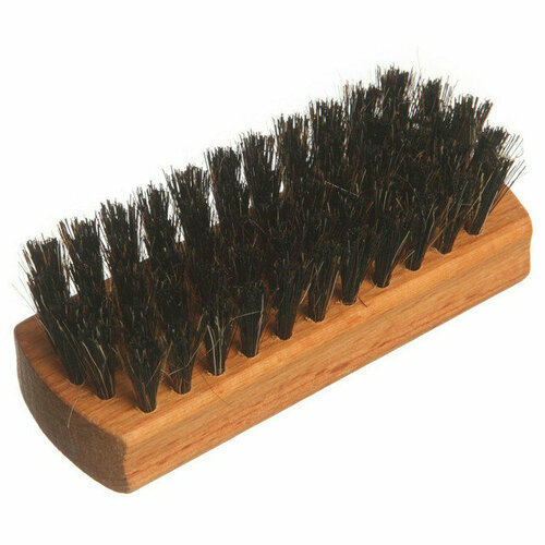 Щетка для обуви экобраш 10x36x16см бук конский волос 59 пучков черная 599₽