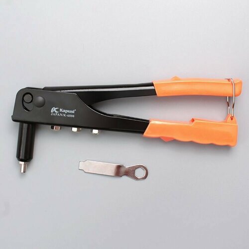 Заклепочник ручной механический Kapusi K-6800, диаметр заклепок 2,4/3,2/4,0/4,8 мм.