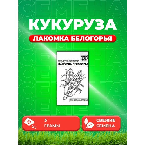 Кукуруза Лакомка Белогорья сахарная 5 г б/п с евроотв. семена кукуруза лакомка белогорья сахарная 5 г б п