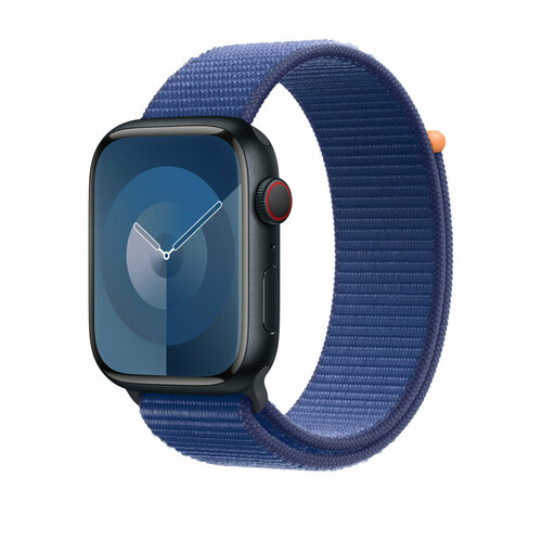 Умные часы Apple Watch Series 9 45mm, Midnight Aluminum GPS, Ocean blue Sport band ( MW4P3 )