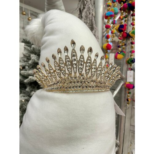 15405 Золотая диадема с серебристыми камнями Karlsbach