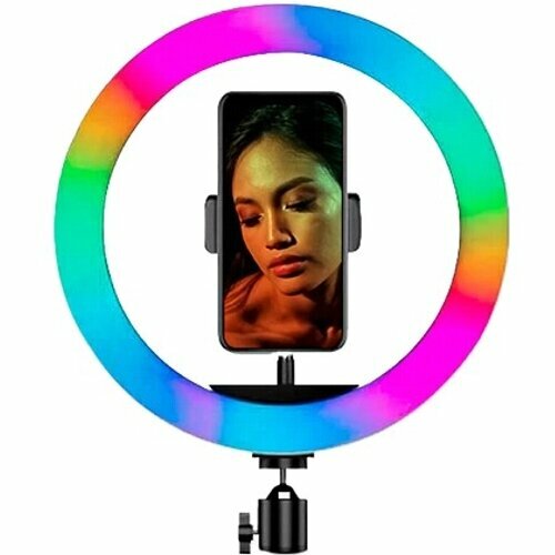 Лампа кольцевая LJJ-30 диаметр 30см RGB LED с пультом управления