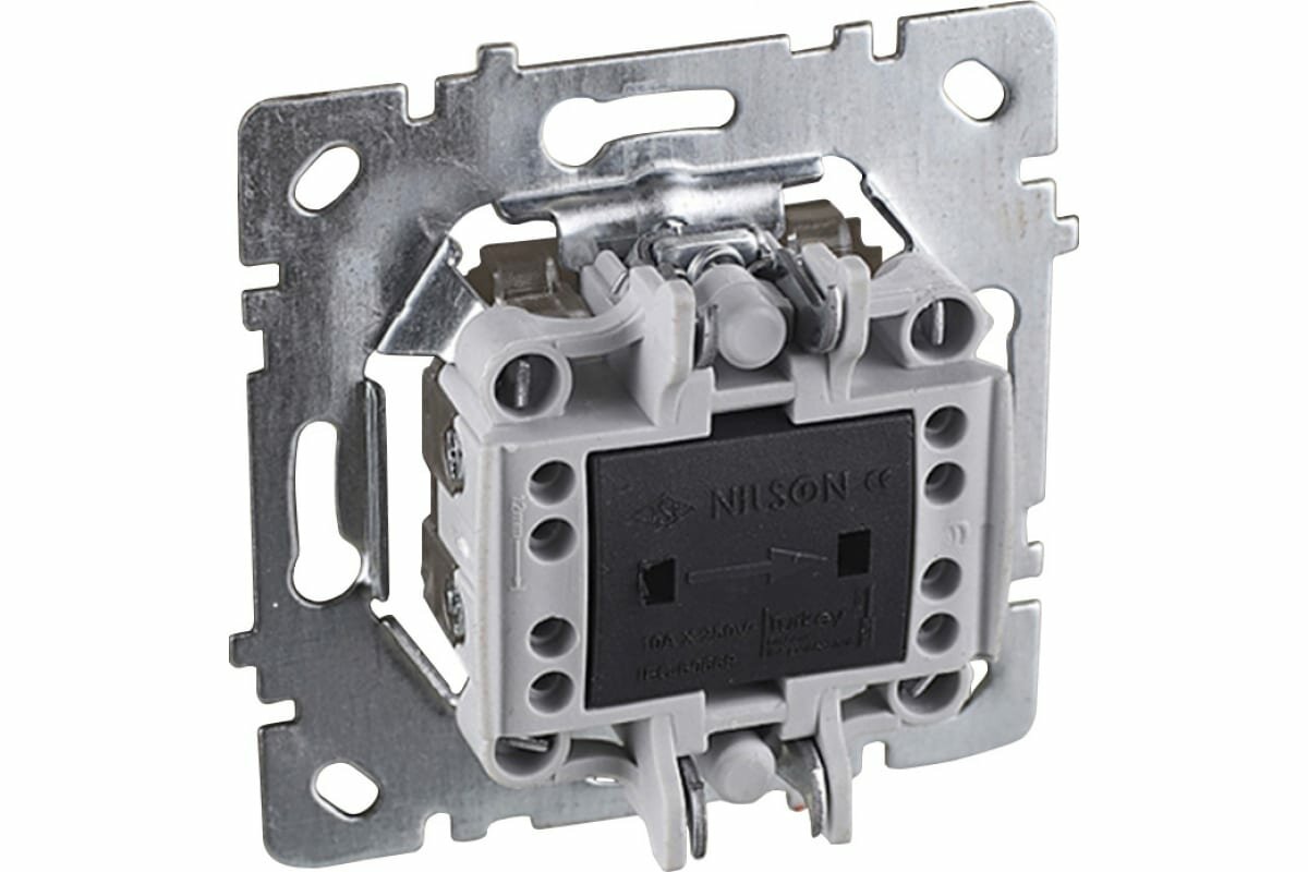 Выключатель Nilson  Touran  24161007  проходной  антрацитовый  IP20