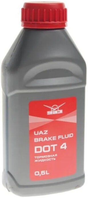 Тормозная жидкость "УАЗ Brake Fluid DOT-4", 0,5 литра