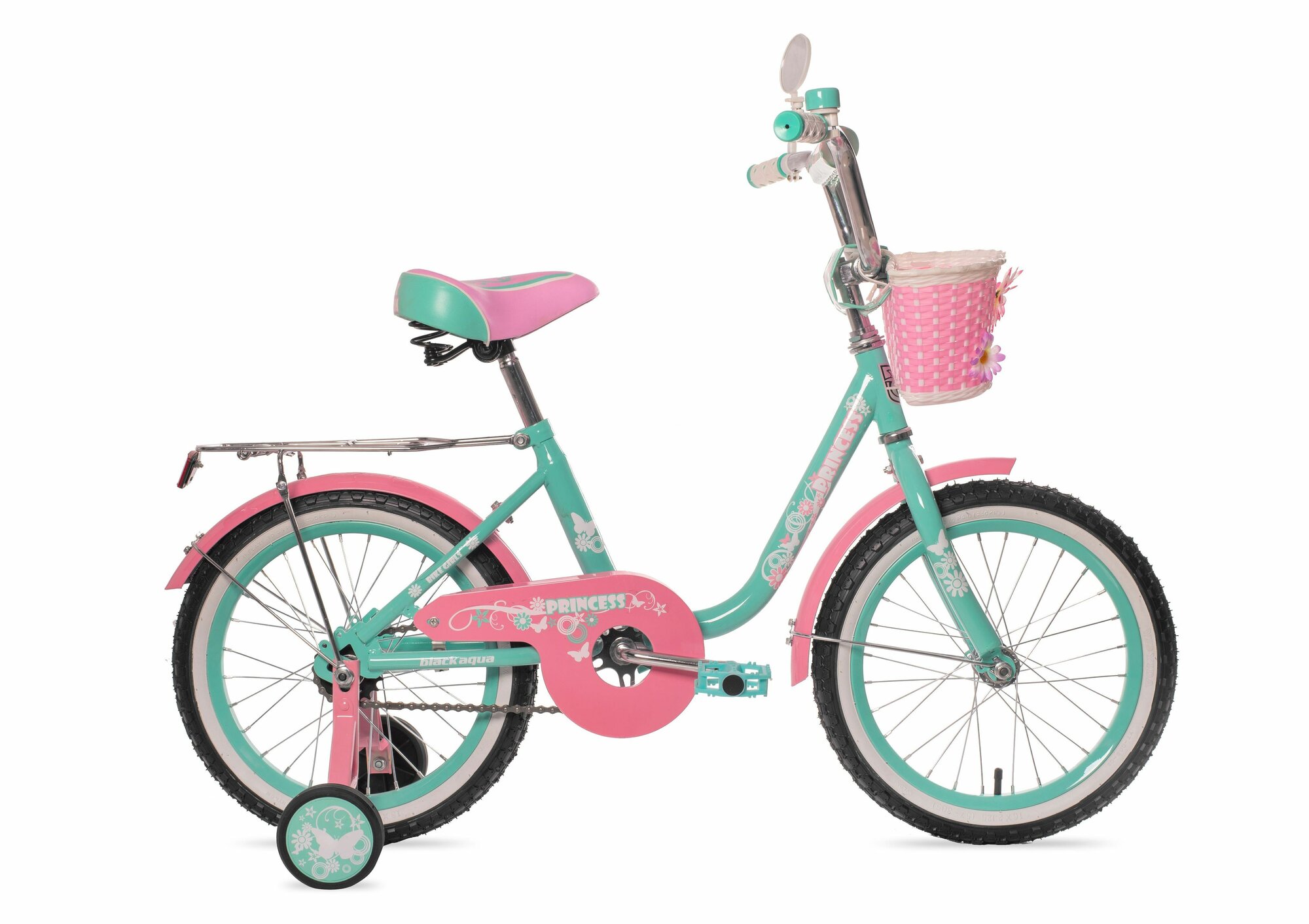 Велосипед детский Princess 18" 1S (мятно-розовый)