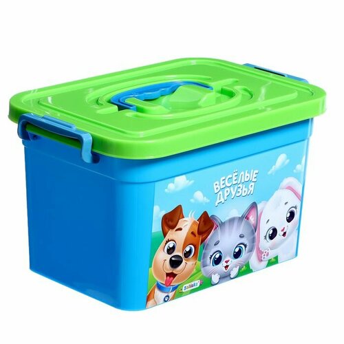 Ящик для хранения игрушек Весёлые друзья 65 л 838₽