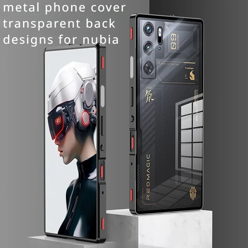 Чехол для nubia Red Magic 9 Pro + искусственная кожа винтажный бампер рамка из алюминиевого сплава магнитный металлический чехол для ZTE nubia RedMagic 9 Pro PLUS чехлы, Фиолетовый, Red Magic 9 Pro — фото 1