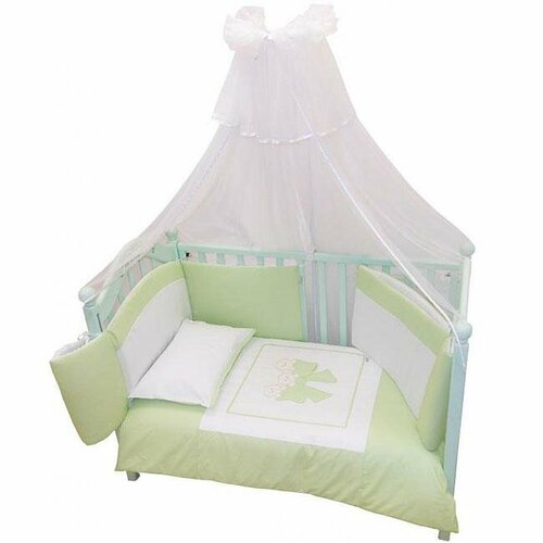 AndyHelen Fiocco 7 предметов длинный борт зеленый бантик 3000₽