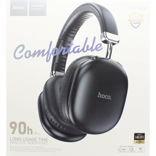 Bluetooth наушники HOCO W35 Max Joy BT53 35 мм накладная Черные 1578₽