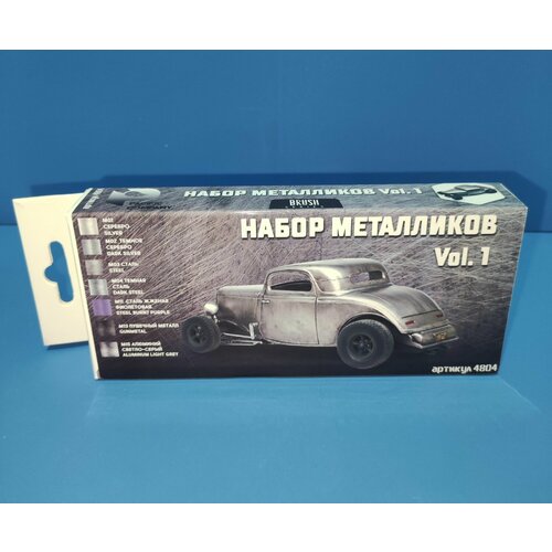 Pacific88 Набор красок для кисти Металлики vol.1, 7 шт по 10 мл