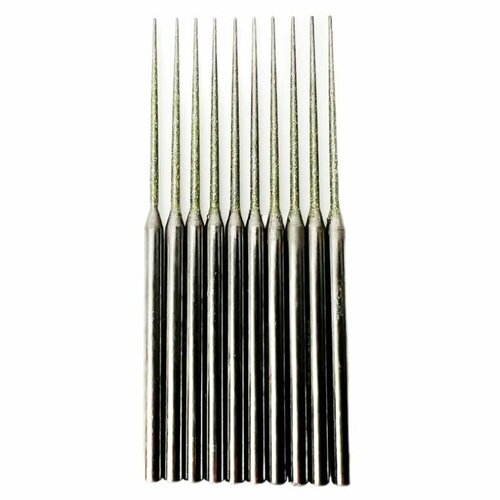 Алмазная фреза-игла 1,2мм (10шт), концевик 3мм