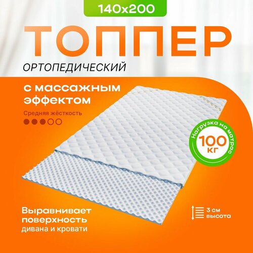 фото Матрас-топпер "фитнес" 140х200 см с массажным эффектом ecomfort