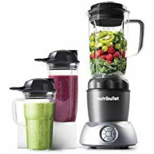 Электрический блендер nutribullet Select NB200DG настольный миксер измельчитель миксер для смузи мощность 1000 Вт 2 скорости импульсный режим чашка To Go подходит для горячих ингредиентов серебристый 2516500₽