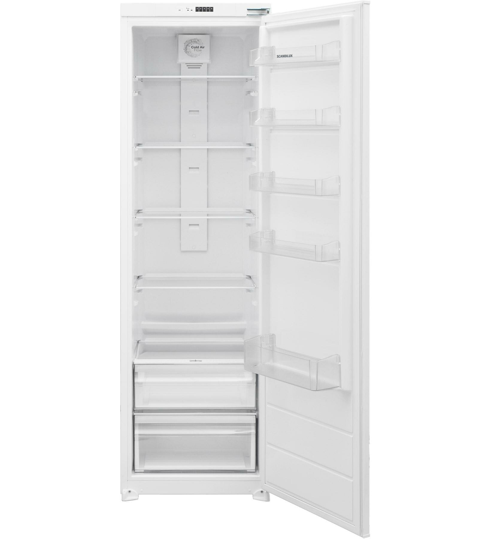 Холодильник встраиваемый SCANDILUX RBI303EZ, белый, электронное управление, 54x177x54 см, 303 л, зона свежести — фото 1