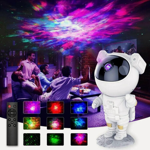 Изображение товара Ночник/Проектор звездного неба Космонавт ISA Astronaut Starry Sky Projector W1, Белый