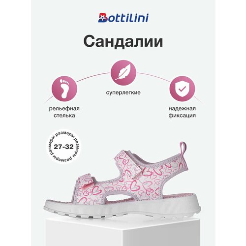 фото Сандалии bottilini, размер 32, светло-розовый