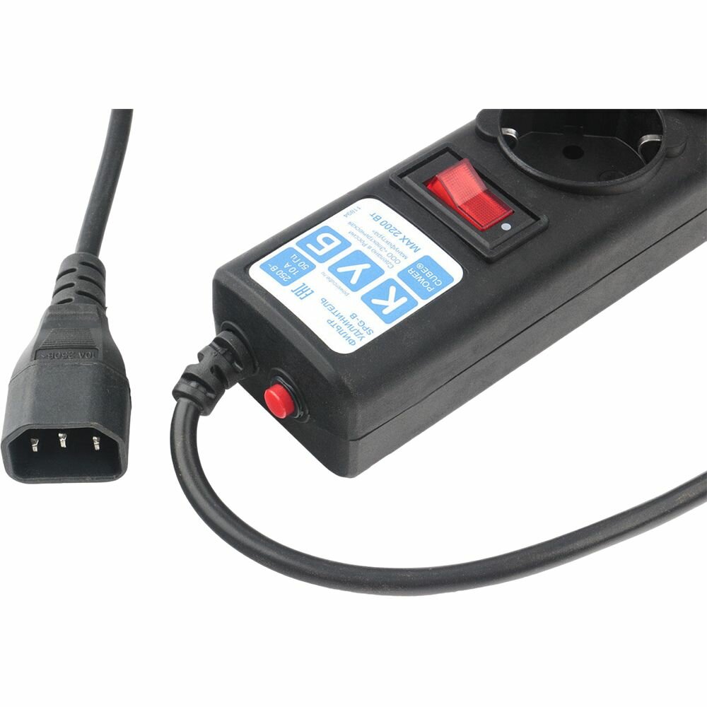 Сетевой фильтр POWER CUBE SPG5-B3 3,0 м Black/Graffite, официальная гарантия — фото 1