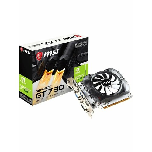 Видеокарта MSI NVIDIA GeForce GT 730 N730-2GD3V3 2ГБ GDDR3 6300₽
