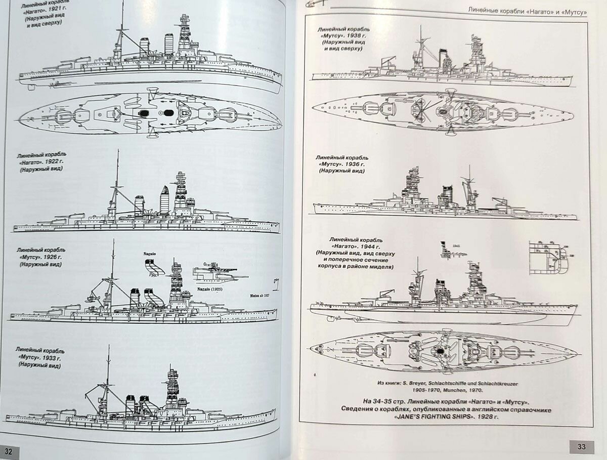 Линейные корабли "Нагато" и "Мутсу" — фото 1