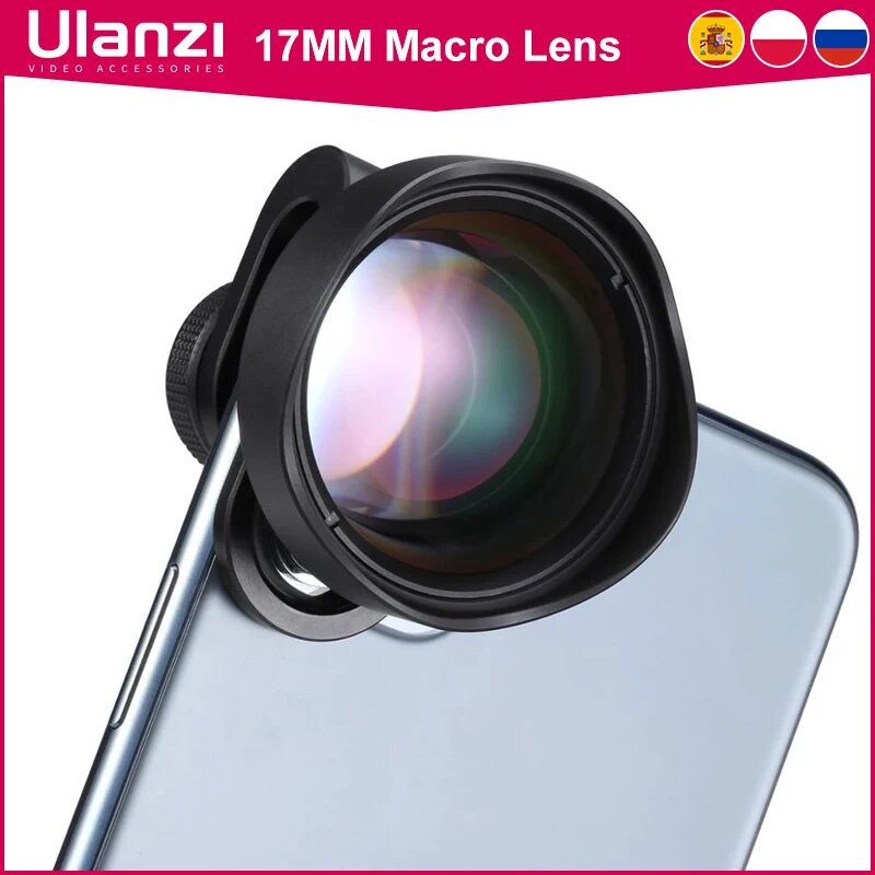 Ulanzi 75 мм 10X макрообъектив для телефона, Macro Lens, экспресс — фото 1