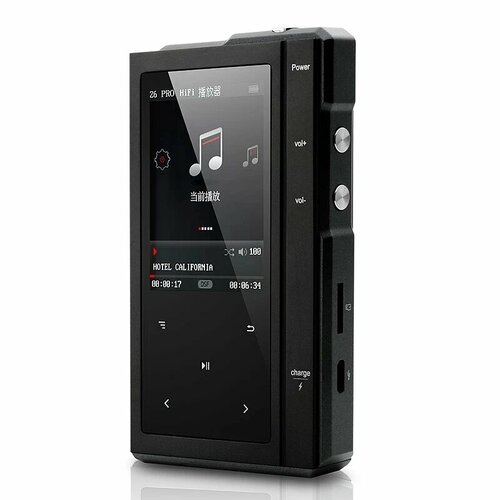 Z6Pro Портативный MP3-плеер, Черный, 16 Гб