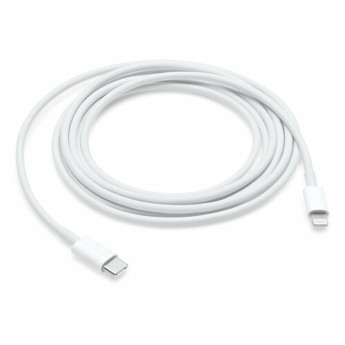 Кабель для айфона / Зарядка для айфона / Разъем Usb-C (Type-C) - Lightning / Быстрая зарядка для Apple iPhone 8-15, iPad Pro, Air, mini, AirPods / 1 метр/ Белая