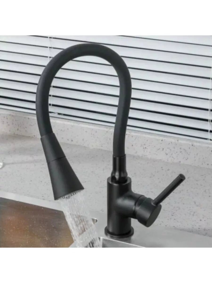 Смеситель для кухни Frap H44, F4044-6, поворотный, аэратор, латунь — фото 1