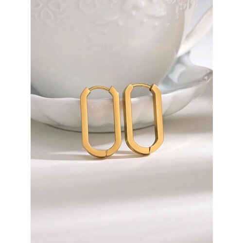 Серьги конго Jasmine House, золотой