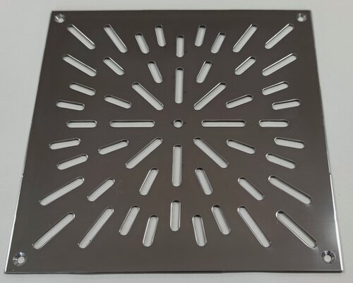 Изображение товара Решетка Напольная Нержавейка 200х200мм. Снежинка