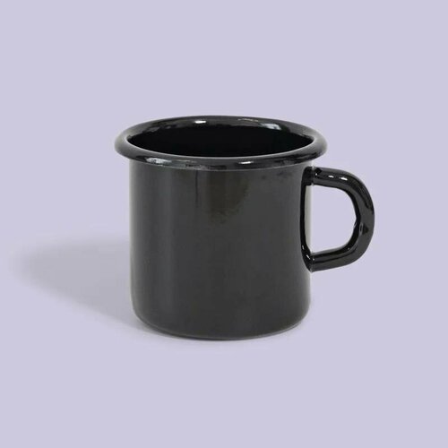 Эмалированная Кружка DVKB драг, 400 мл (глосс, черный)