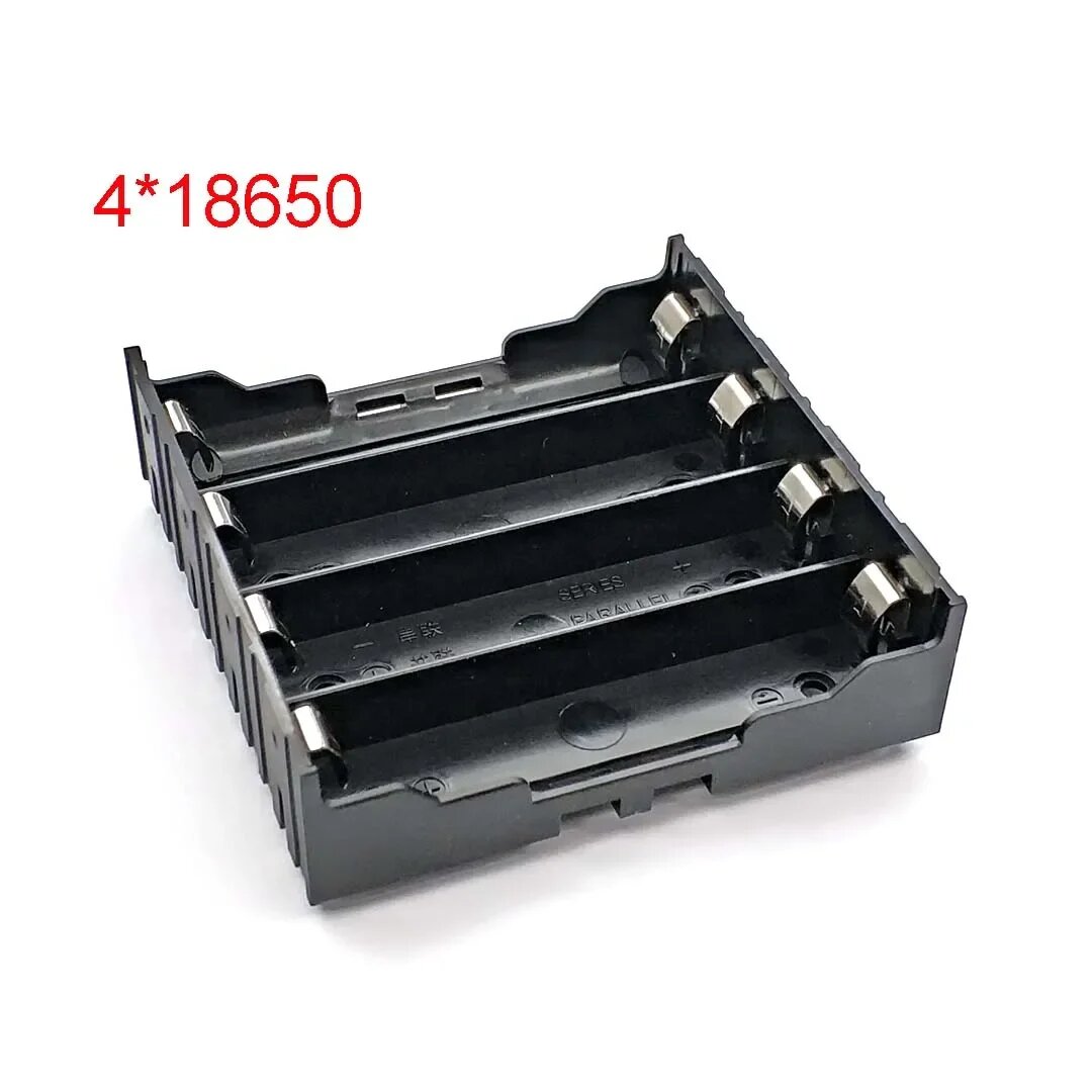 Черный пластиковый чехол для батареи 18650 SZEKS, 4-18650